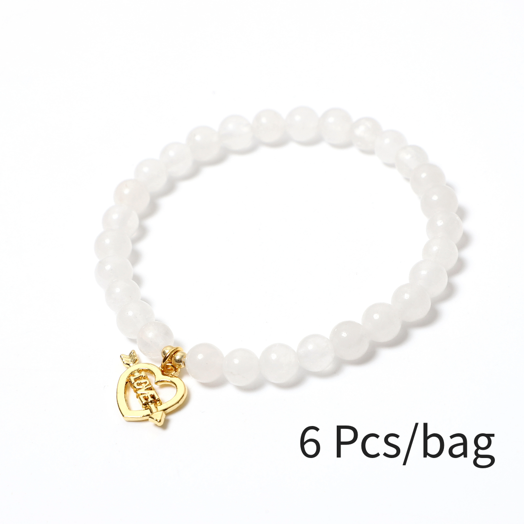 Love Arrow charm with Gemstone Bracelet For LOVE