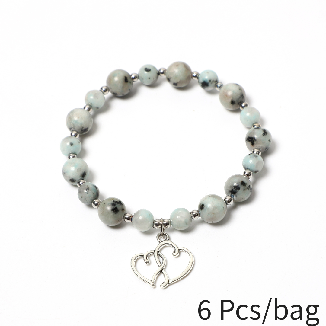 Double Heart Bracelet | Wholesale Women's and Men's Bracelets for Love and Style