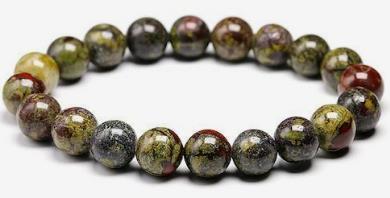 Dragon Bloodstone Bracelet Natural Gemstone Beaded | Protection & Vitality | Wholesale Bulk Pricing