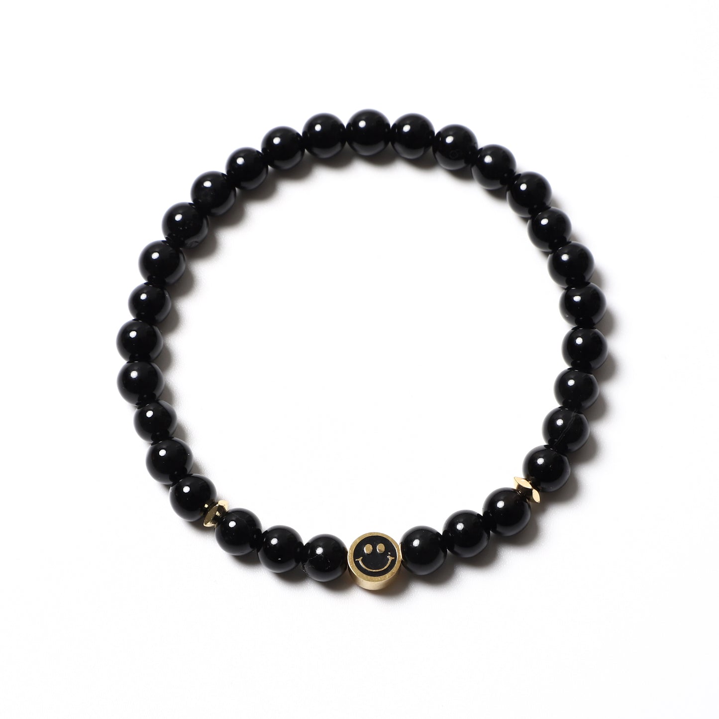 Happy Face Bracelet Natural Gemstone Beaded | Joy & Happiness | Wholesale Bulk Pricing
