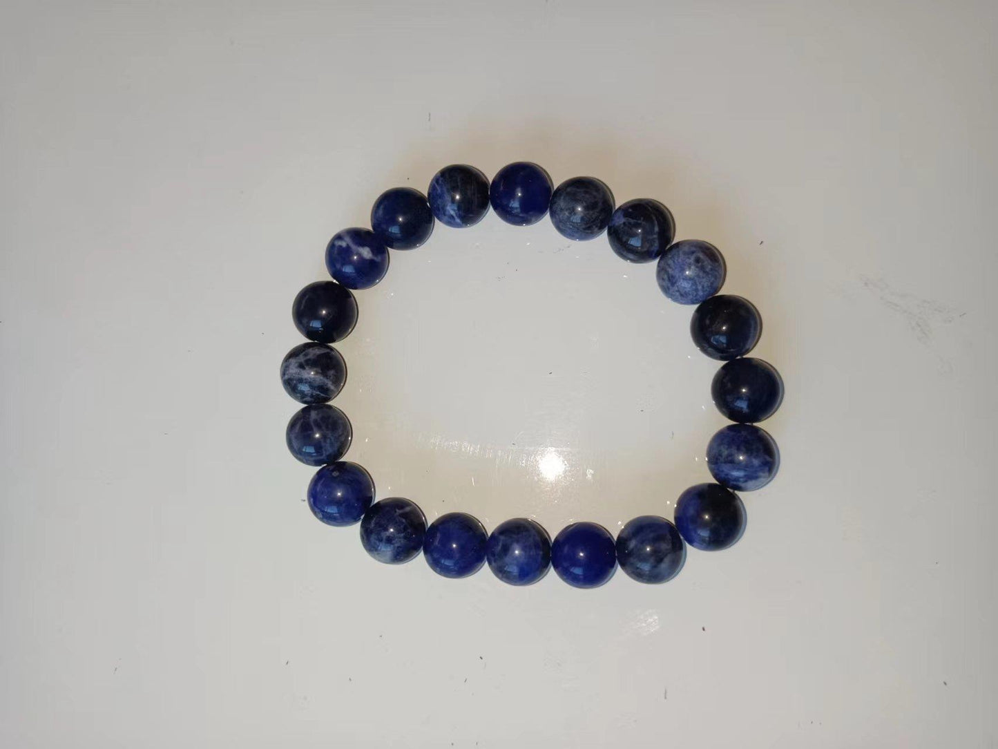 Sodalite Bracelet Natural Gemstone Solid Beads | Concentration & Communication | Wholesale Bulk Pricing