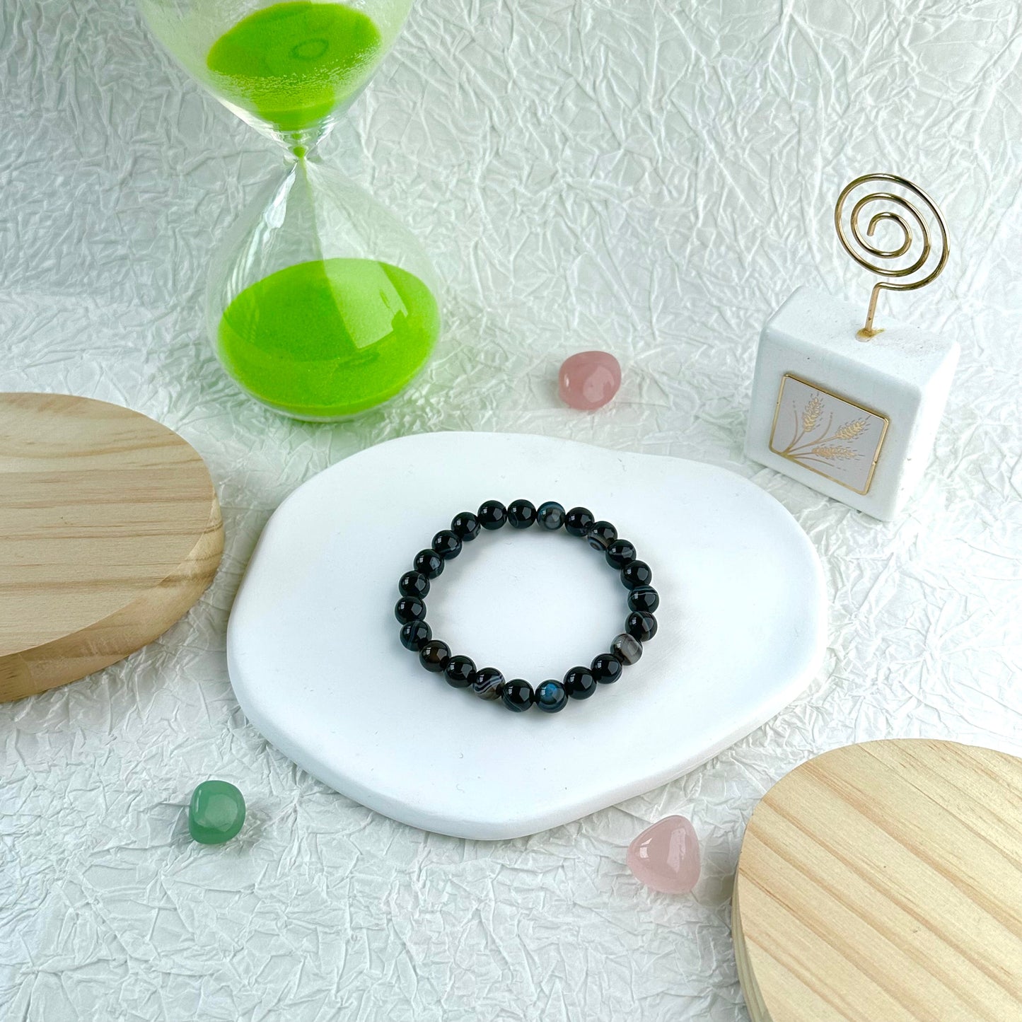 Black Stripe Agate Bracelet ROLA DIRECT BUY