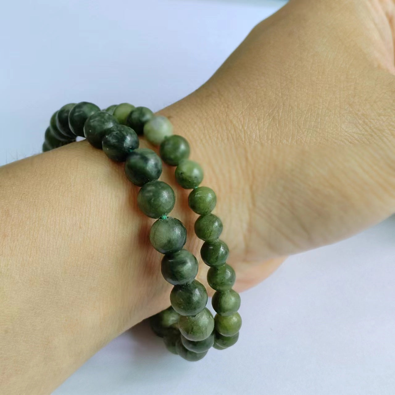 Green Jade Bracelet Natural Gemstone Beaded | Prosperity & Good Luck | Wholesale Bulk Pricing