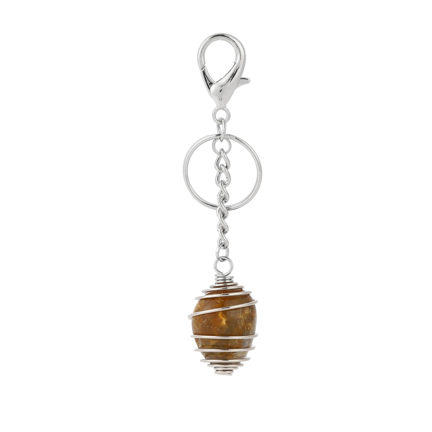 Cage Gemstone Keychain