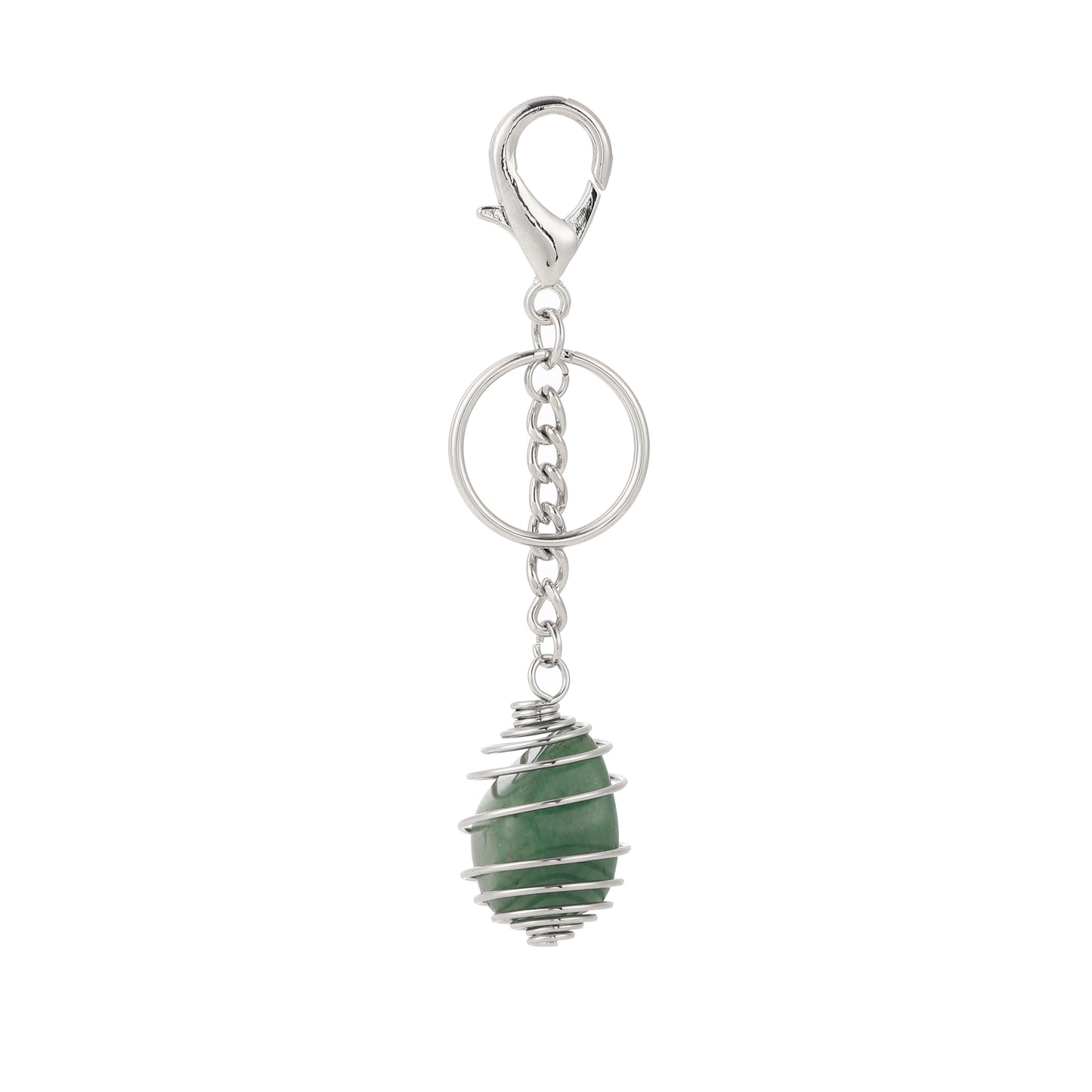Cage Gemstone Keychain