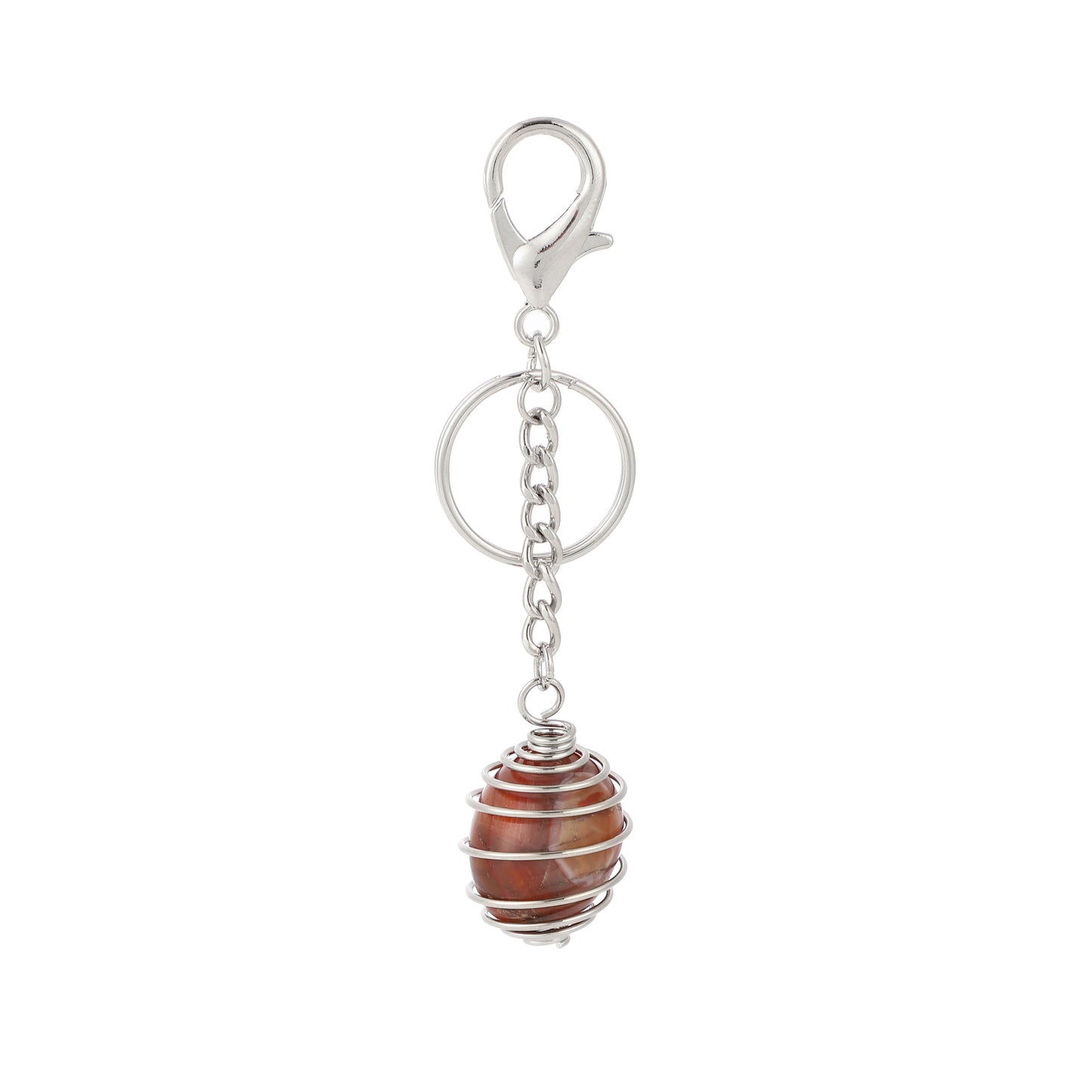 Cage Gemstone Keychain
