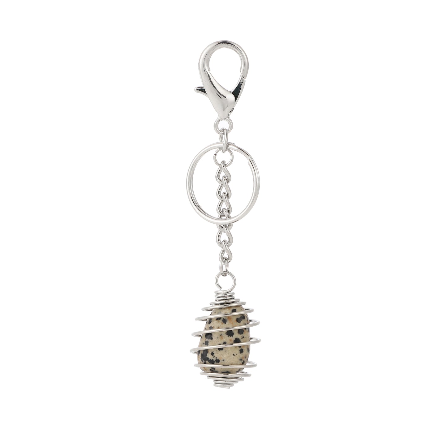 Cage Gemstone Keychain