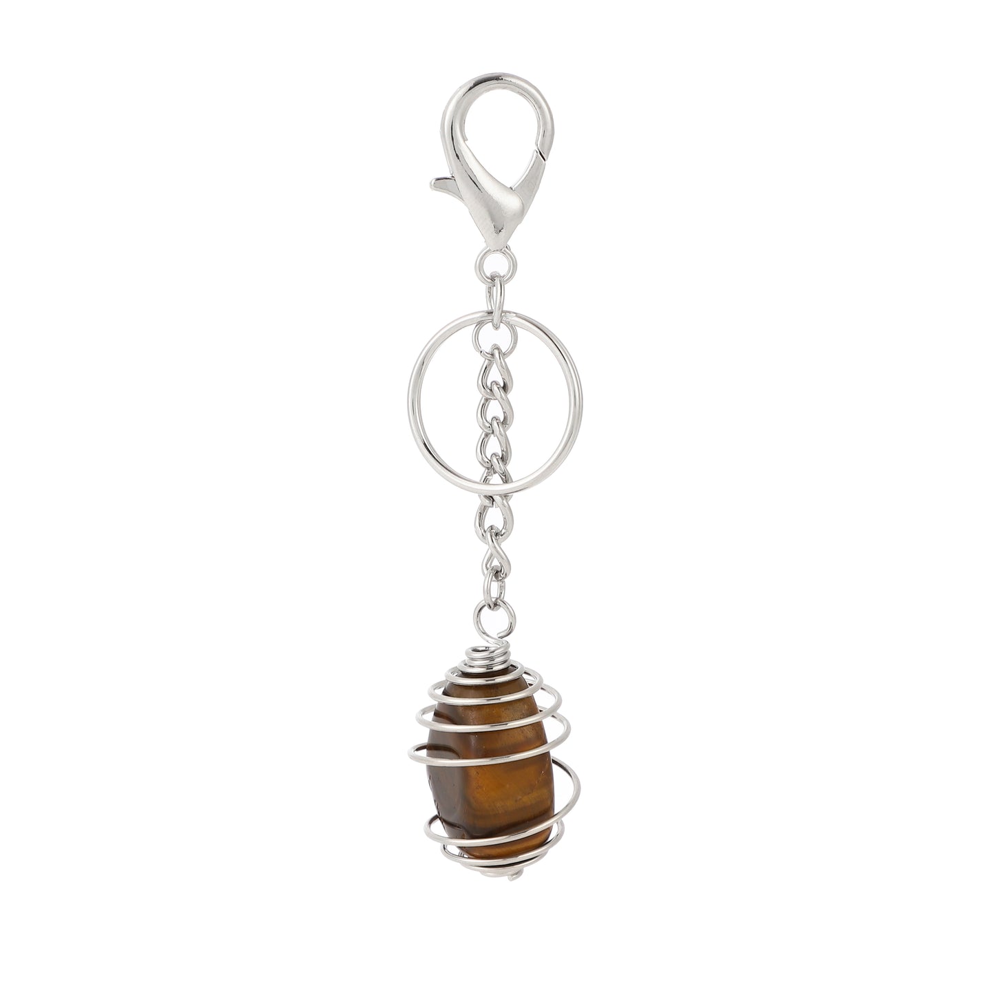 Cage Gemstone Keychain