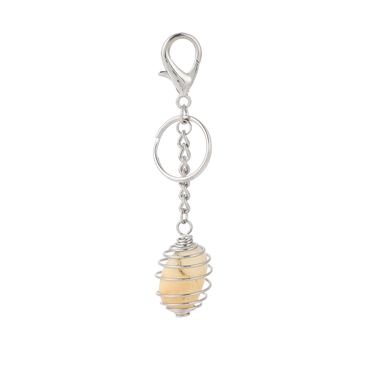 Cage Gemstone Keychain