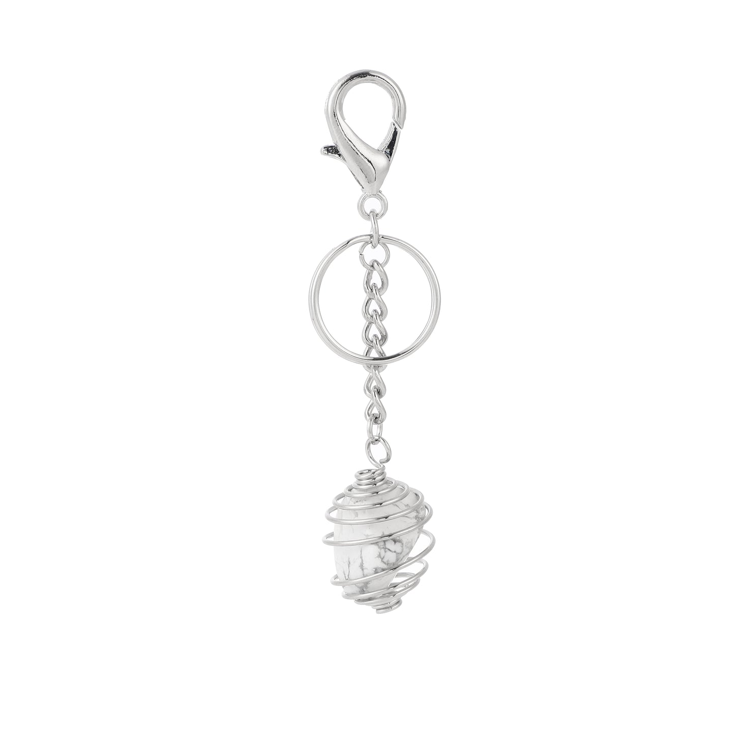 Cage Gemstone Keychain