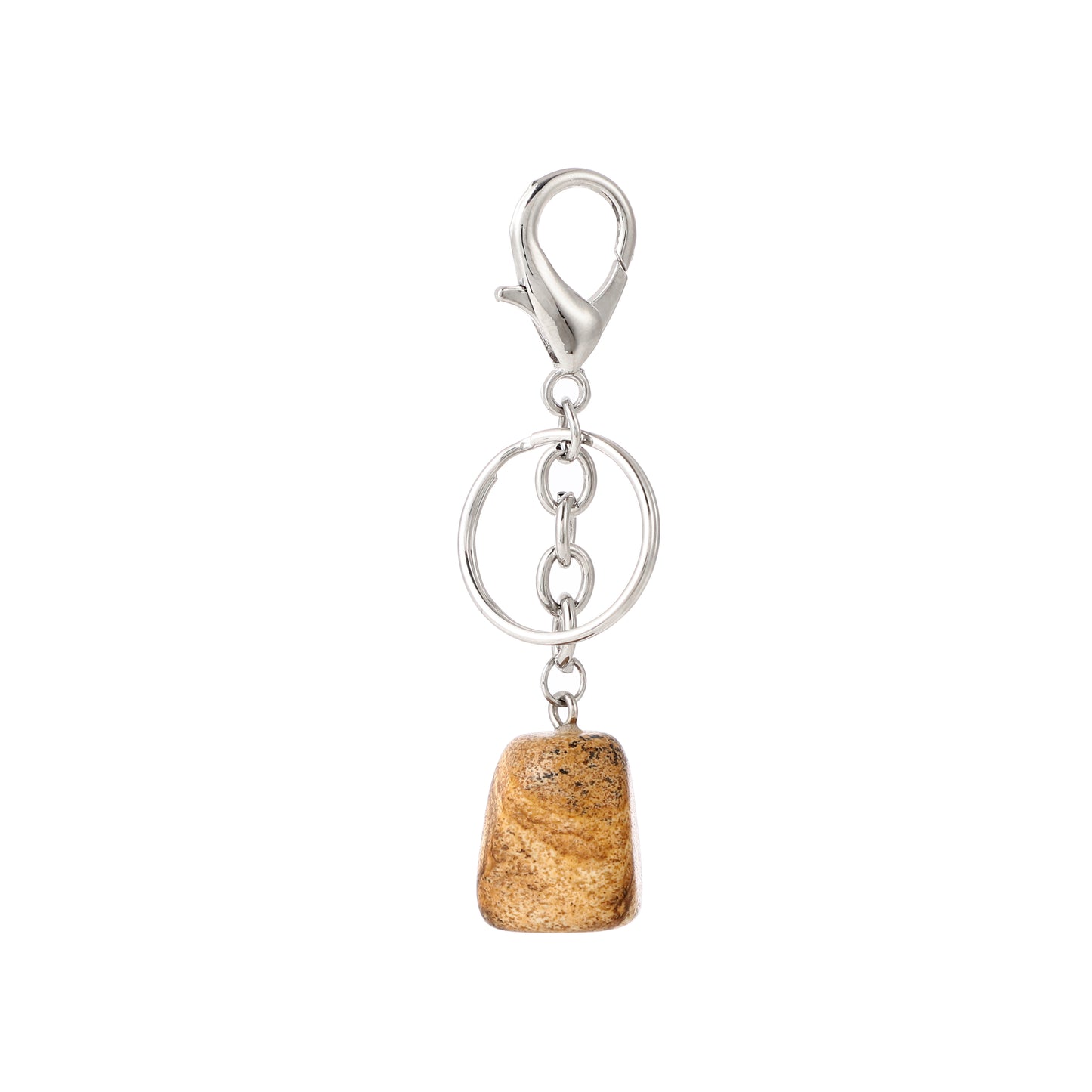 Tumbled Stone Keychain