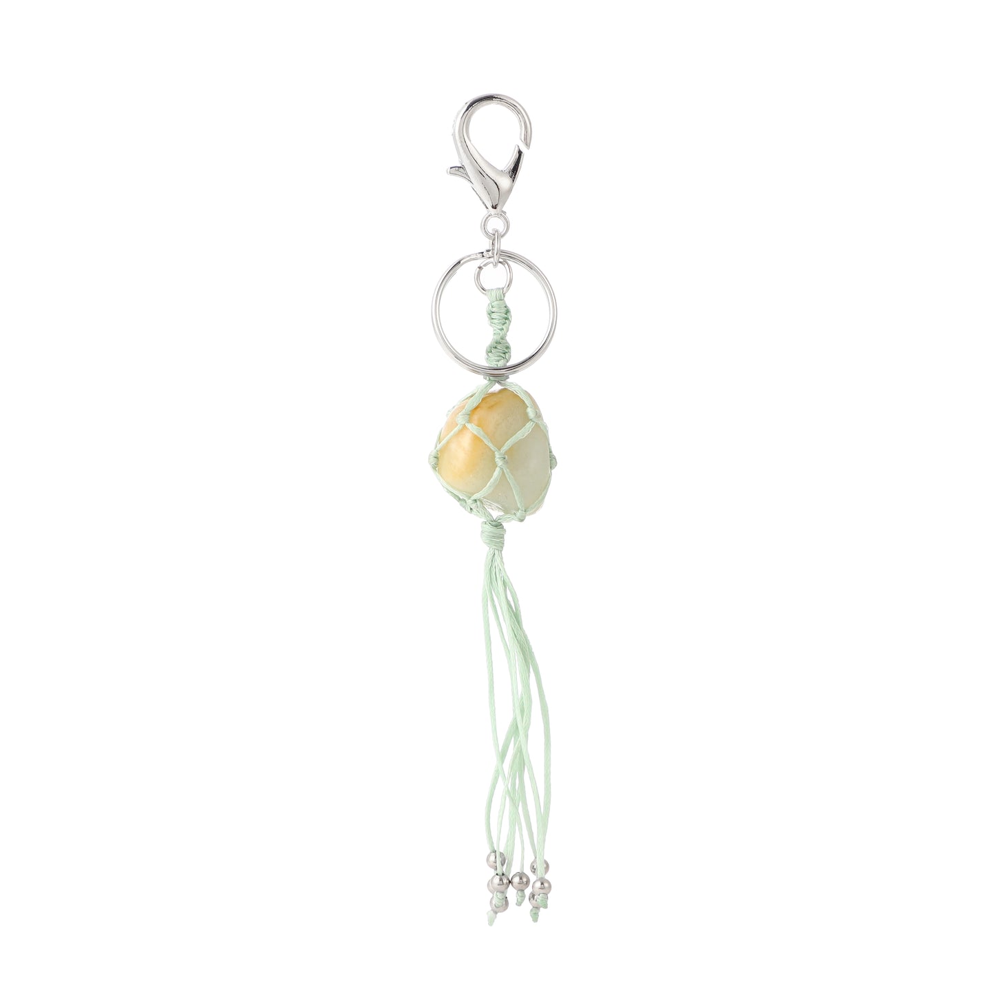 Gemstone Handmade Weaved Keychain