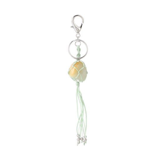 Gemstone Handmade Weaved Keychain