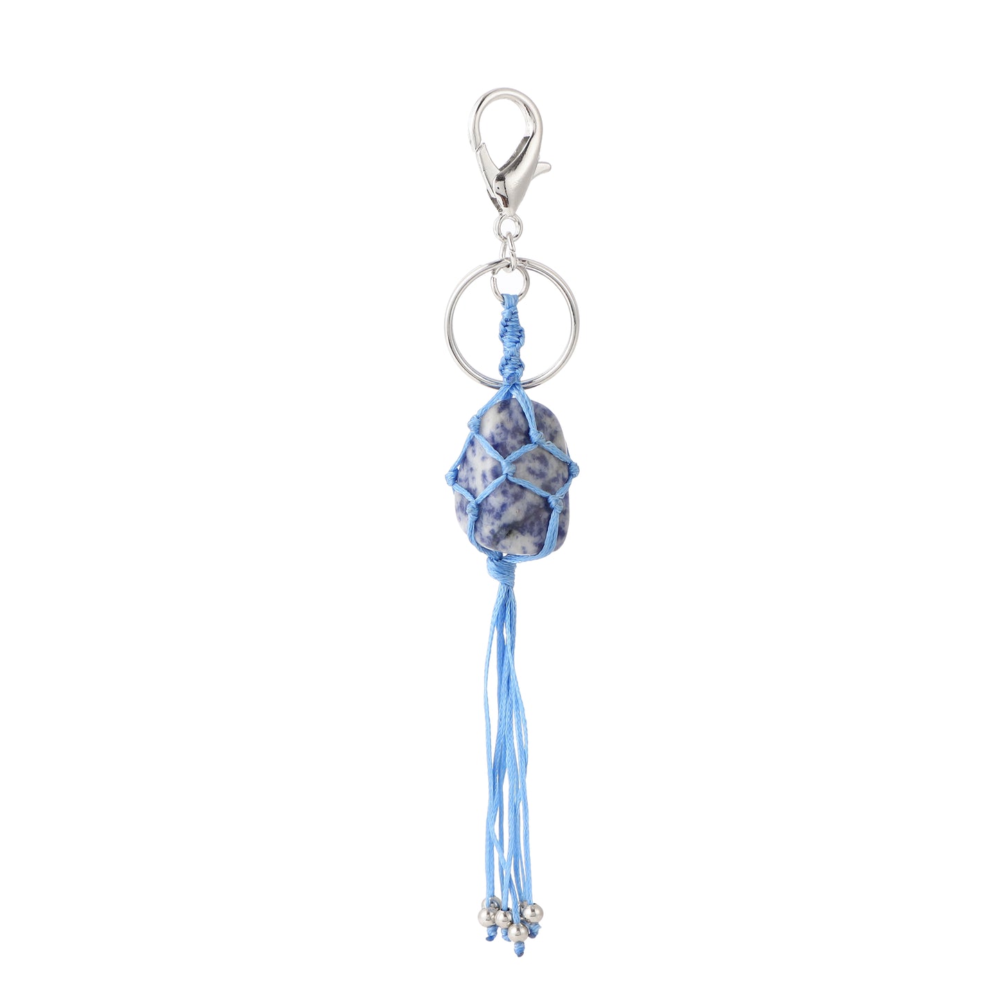 Gemstone Handmade Weaved Keychain