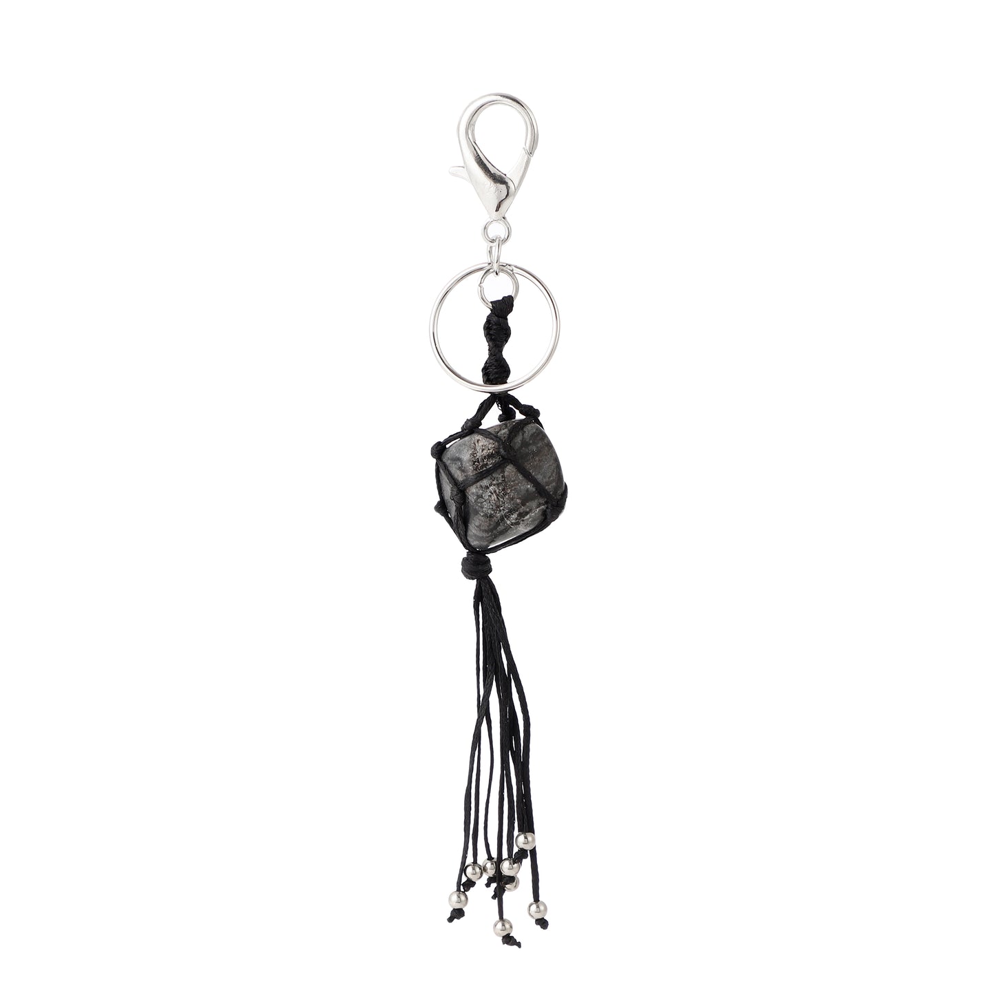 Gemstone Handmade Weaved Keychain