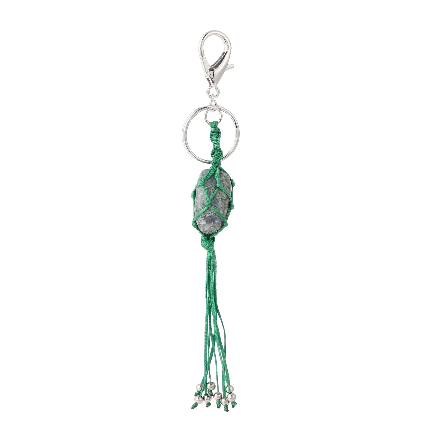 Gemstone Handmade Weaved Keychain