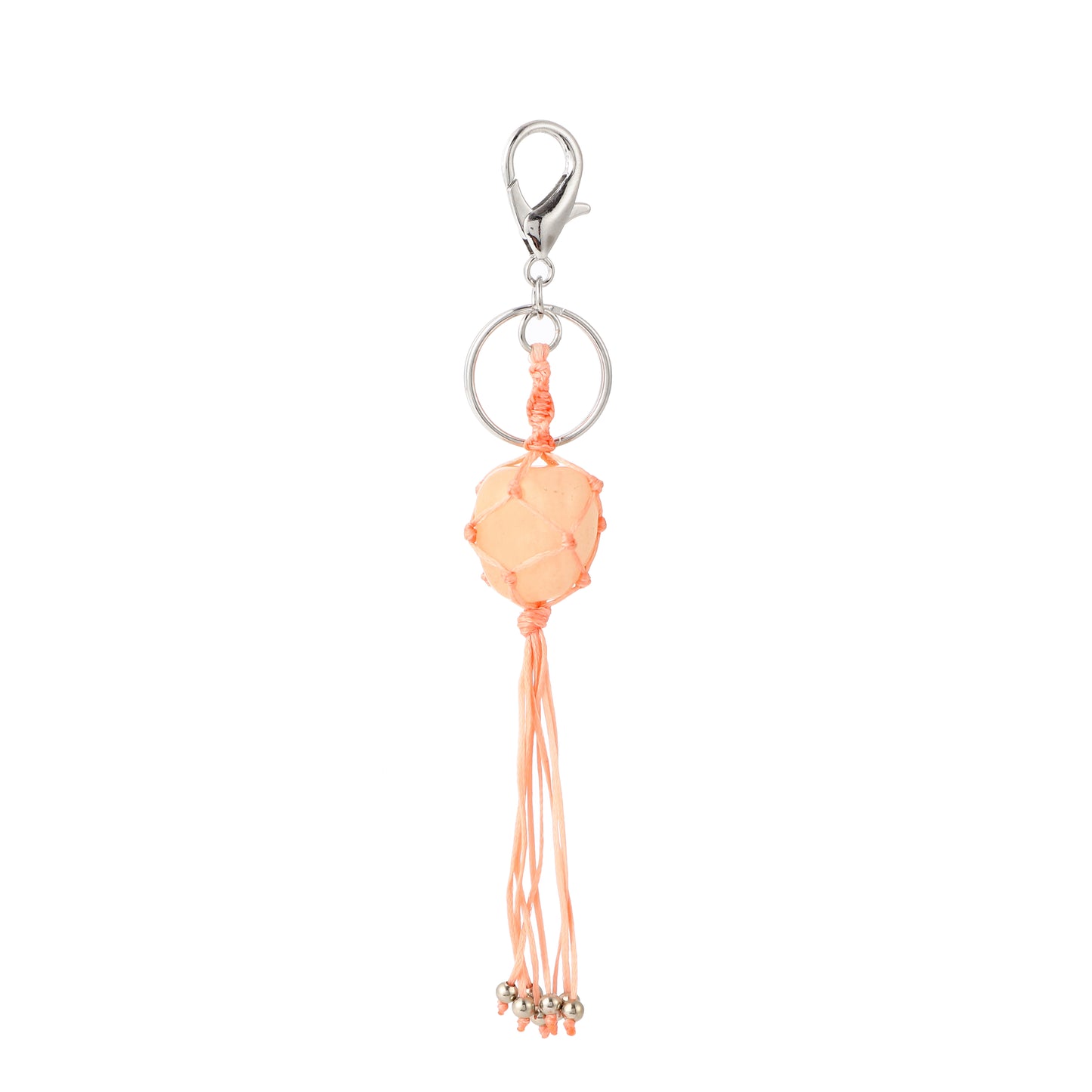 Gemstone Handmade Weaved Keychain