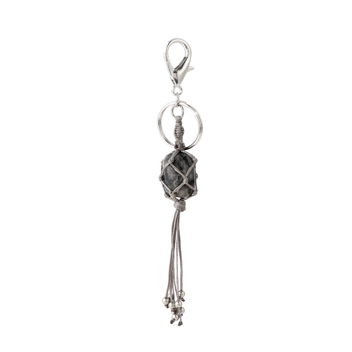 Gemstone Handmade Weaved Keychain