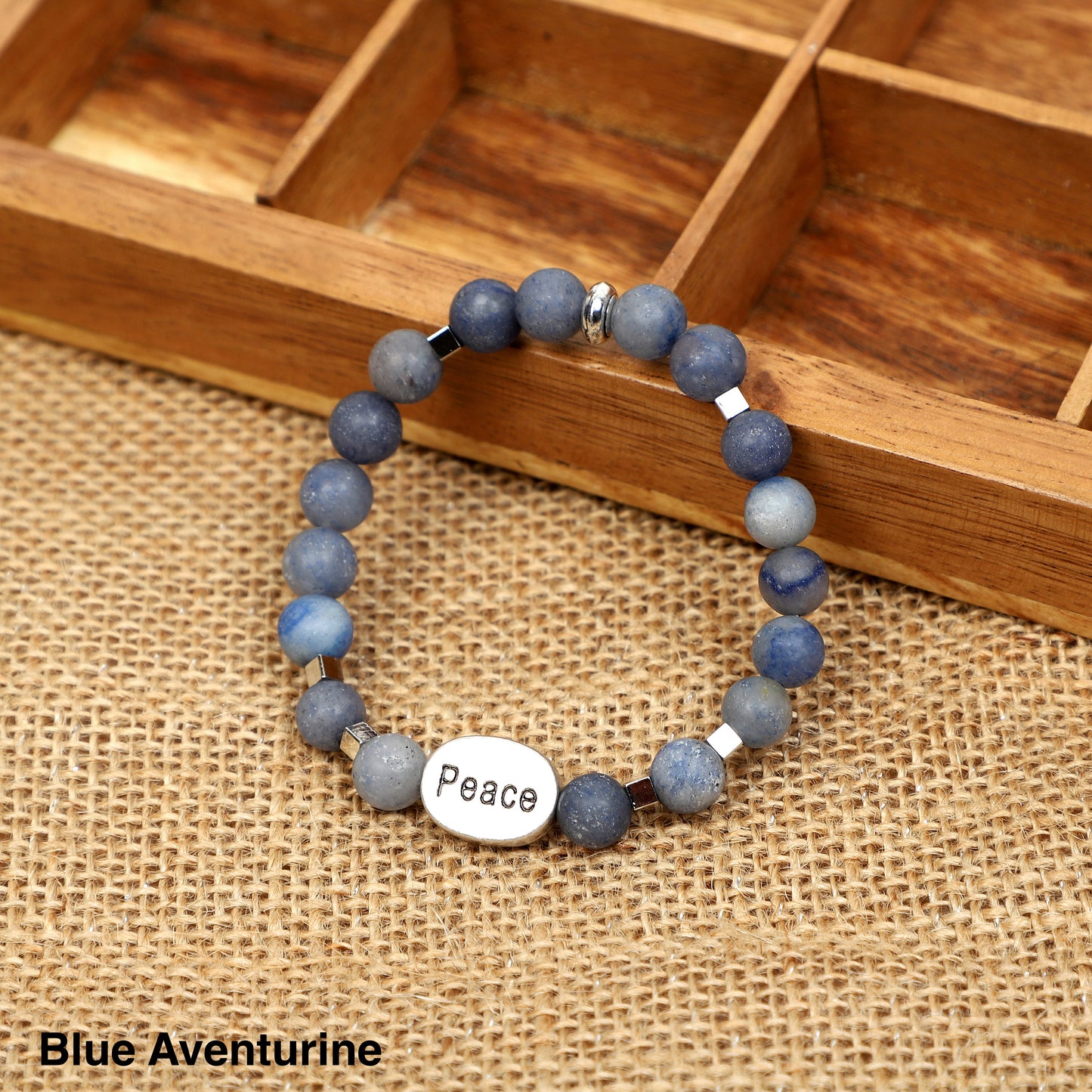 "PEACE" Gemstone Bracelets ( 8mm Gemstone) ROLA DIRECT BUY