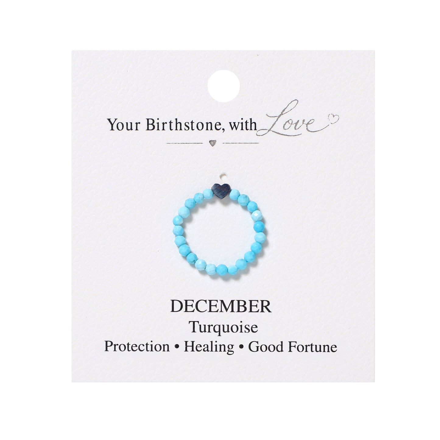 12 Styles Birthstone Rings Natural Gemstone Beaded | Love & Protection | Wholesale Bulk Pricing