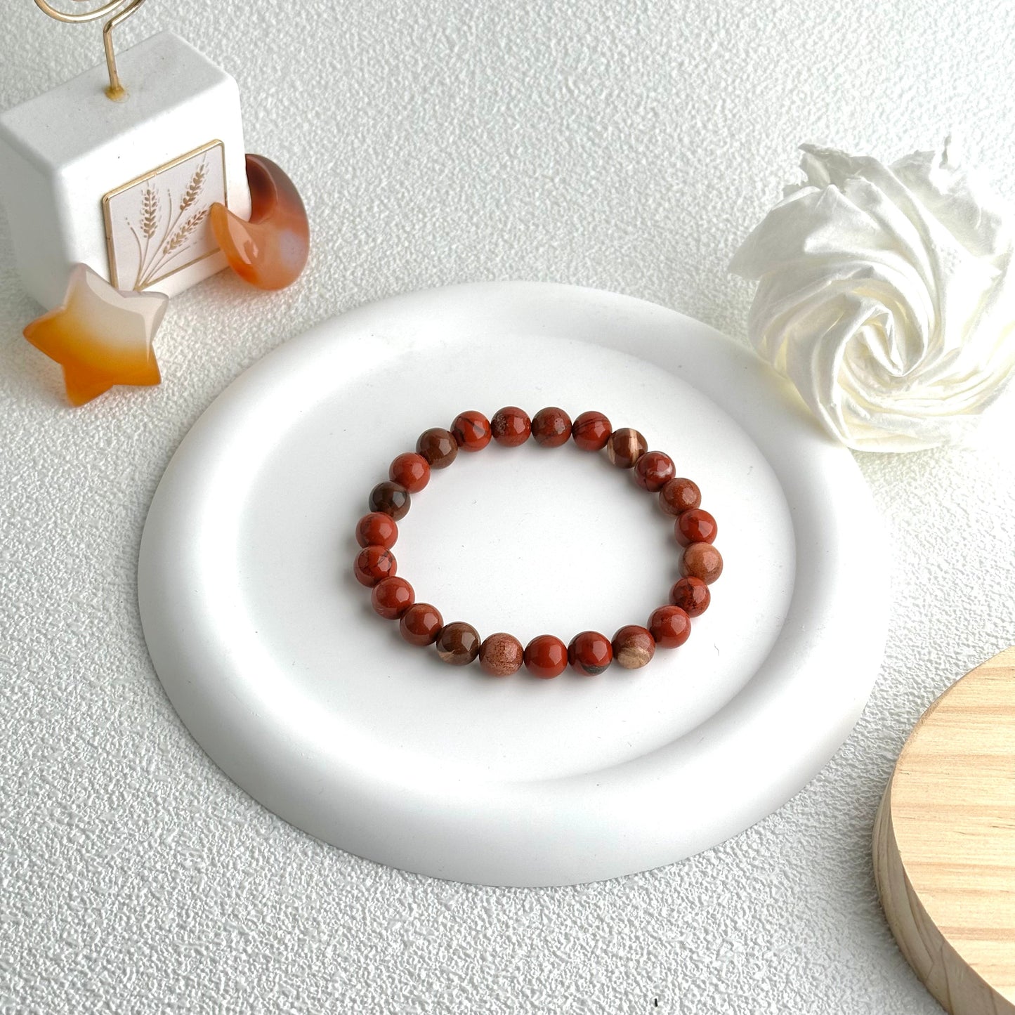 Red Jasper Round Bead  bracelet ROLA DIRECT BUY