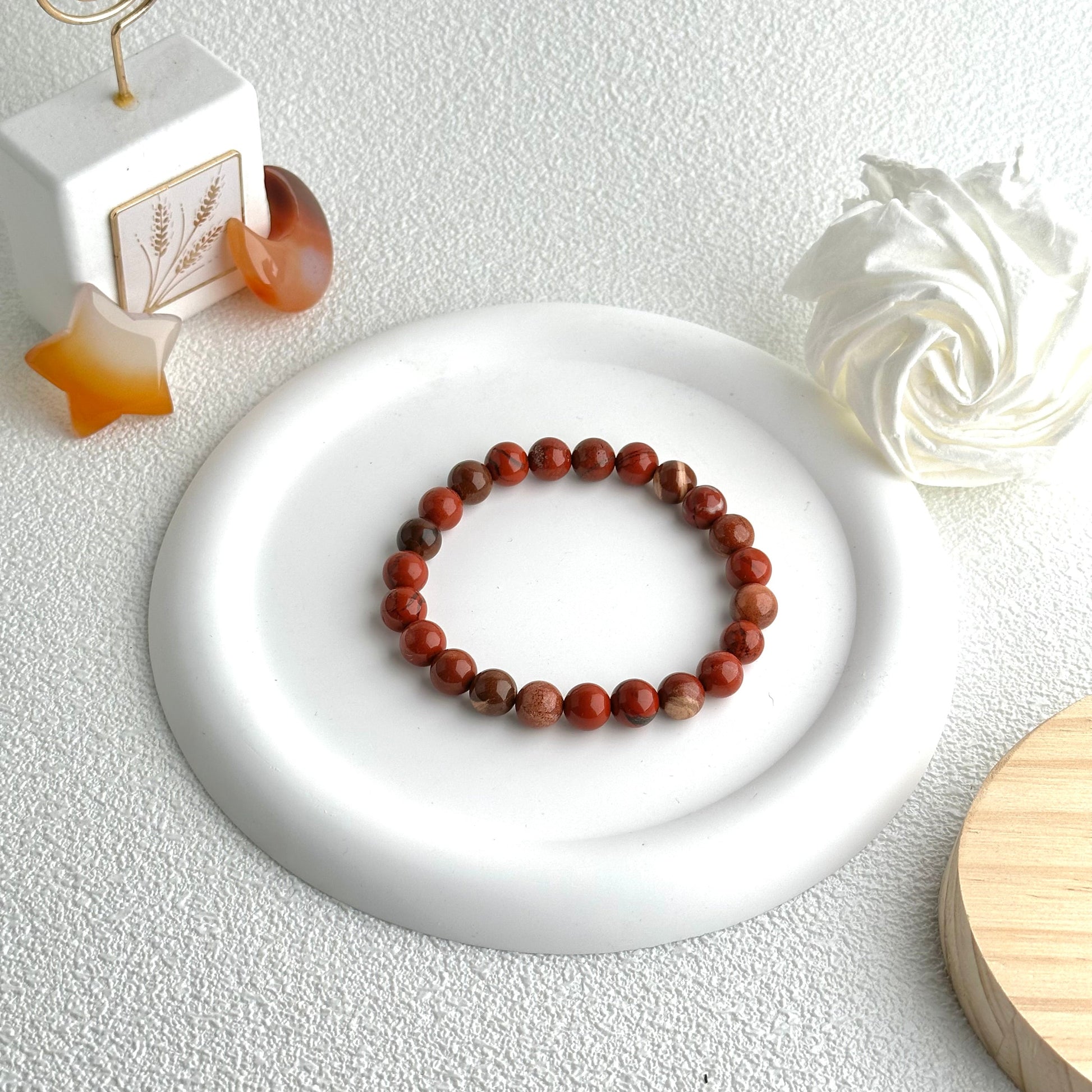 Red Jasper Round Bead  bracelet ROLA DIRECT BUY