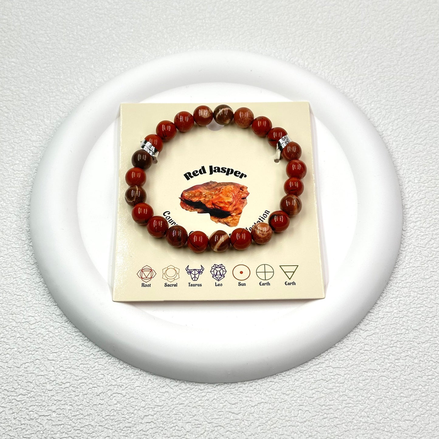 Red Jasper Round Bead  bracelet ROLA DIRECT BUY