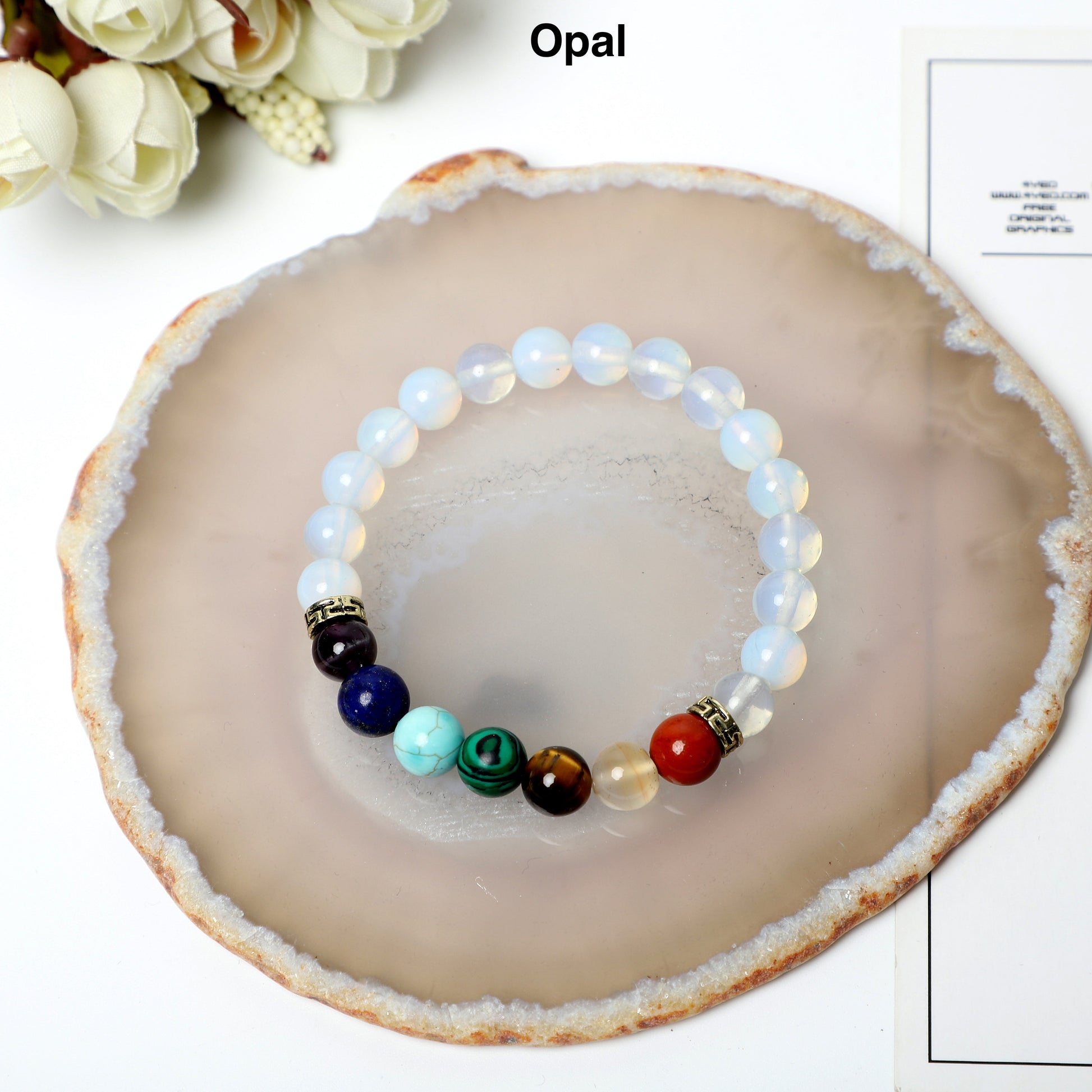 "Seven Chakras" Bracelets ( 8mm Gemstone beads ) ROLA DIRECT BUY