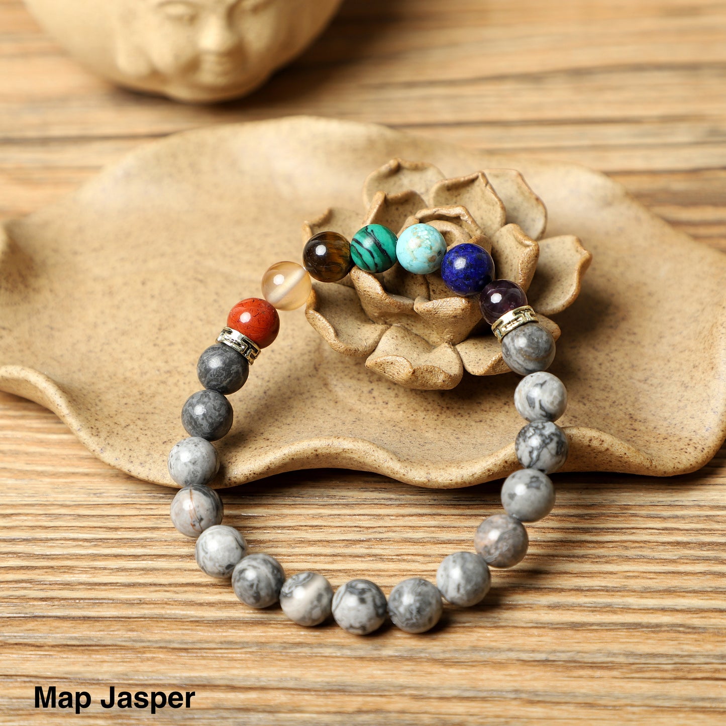 "Seven Chakras" Bracelets ( 8mm Gemstone beads ) ROLA DIRECT BUY