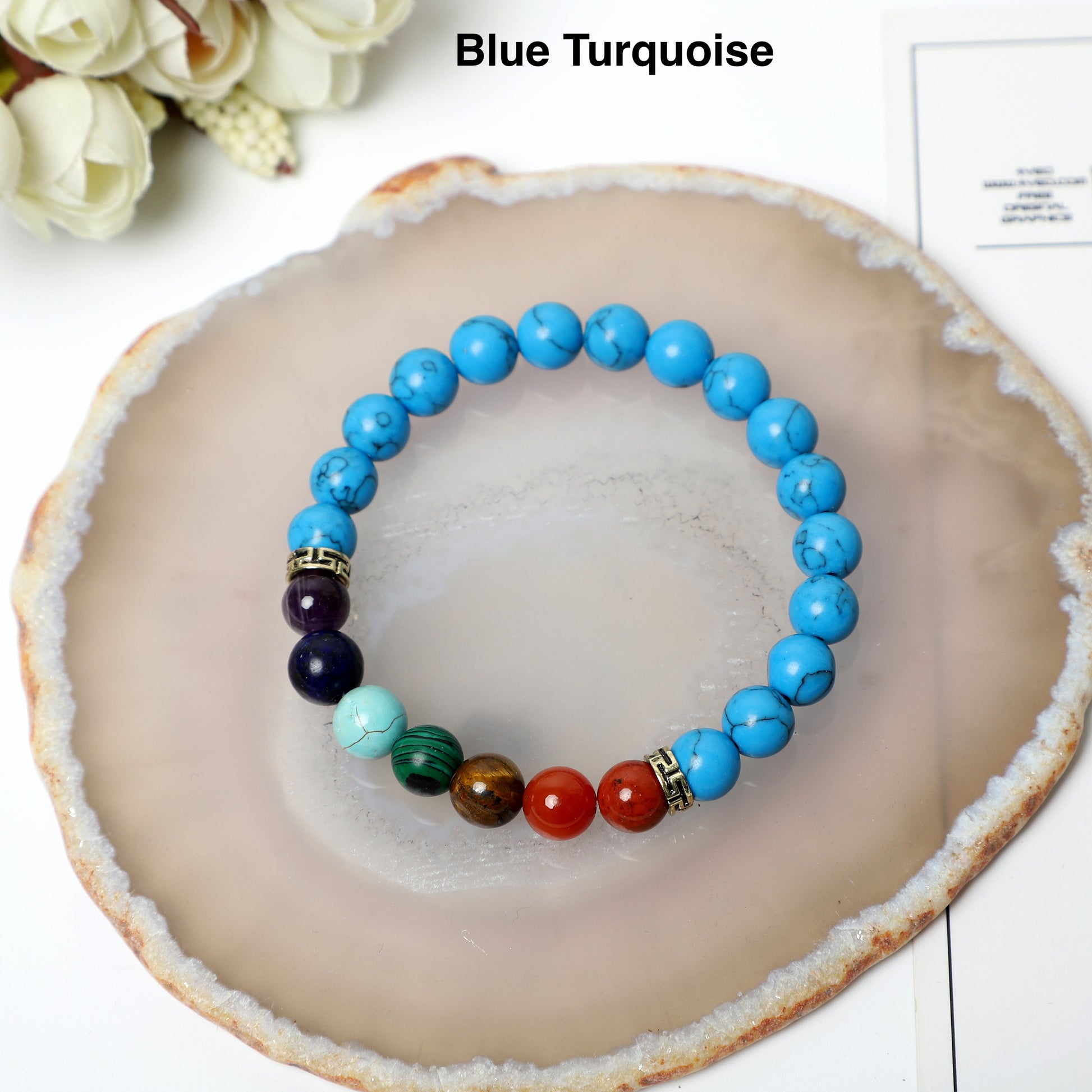 "Seven Chakras" Bracelets ( 8mm Gemstone beads ) ROLA DIRECT BUY