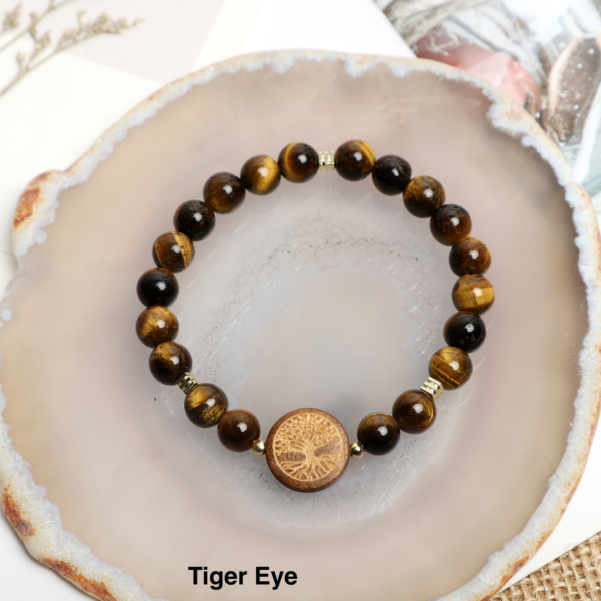 "The Tree of Life"  Bracelets ( 8mm Lava, Wooden, Gemstone beads ) ROLA DIRECT BUY