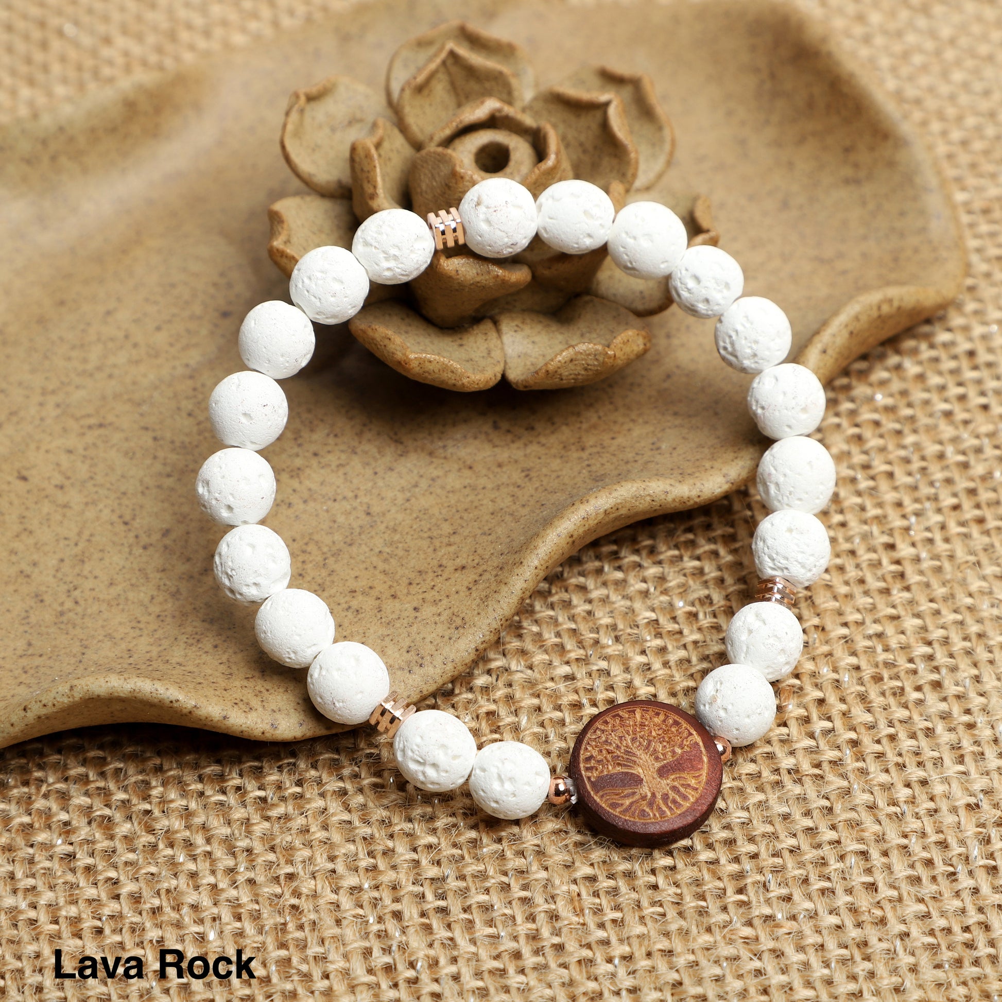 "The Tree of Life"  Bracelets ( 8mm Lava, Wooden, Gemstone beads ) ROLA DIRECT BUY