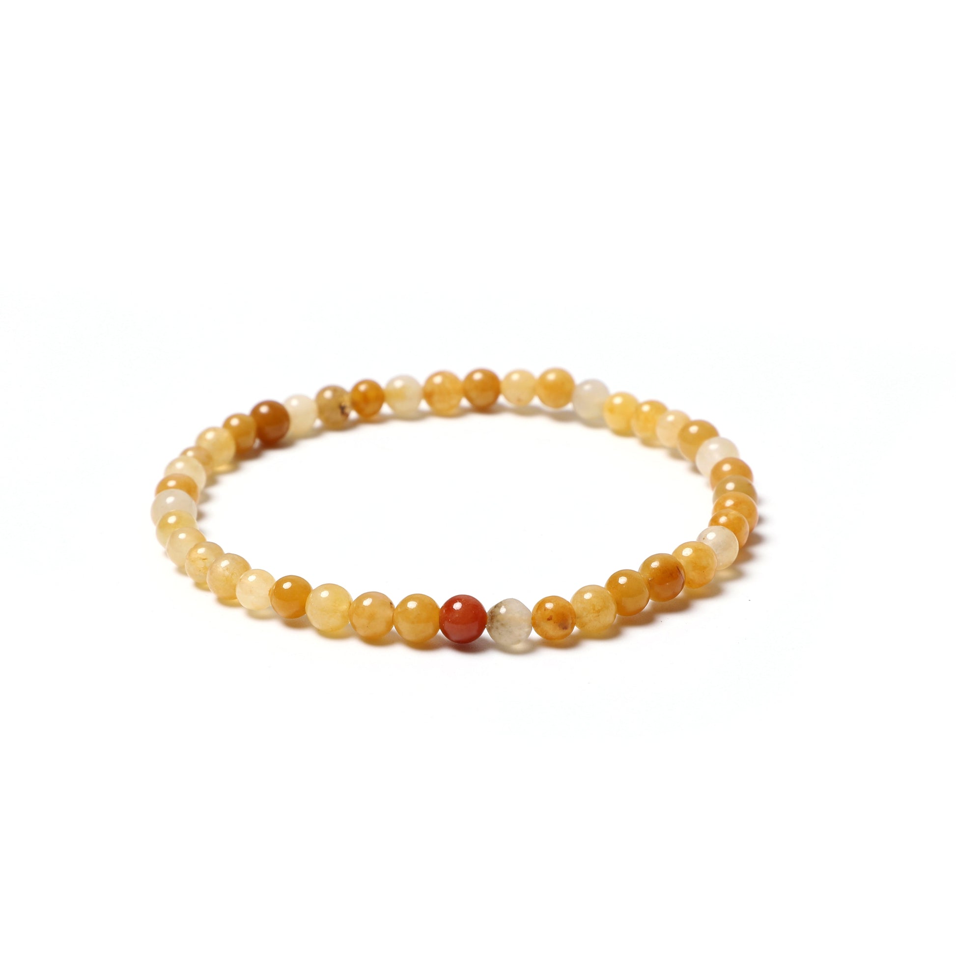 Yellow Jade Round Bead  bracelet ROLA DIRECT BUY