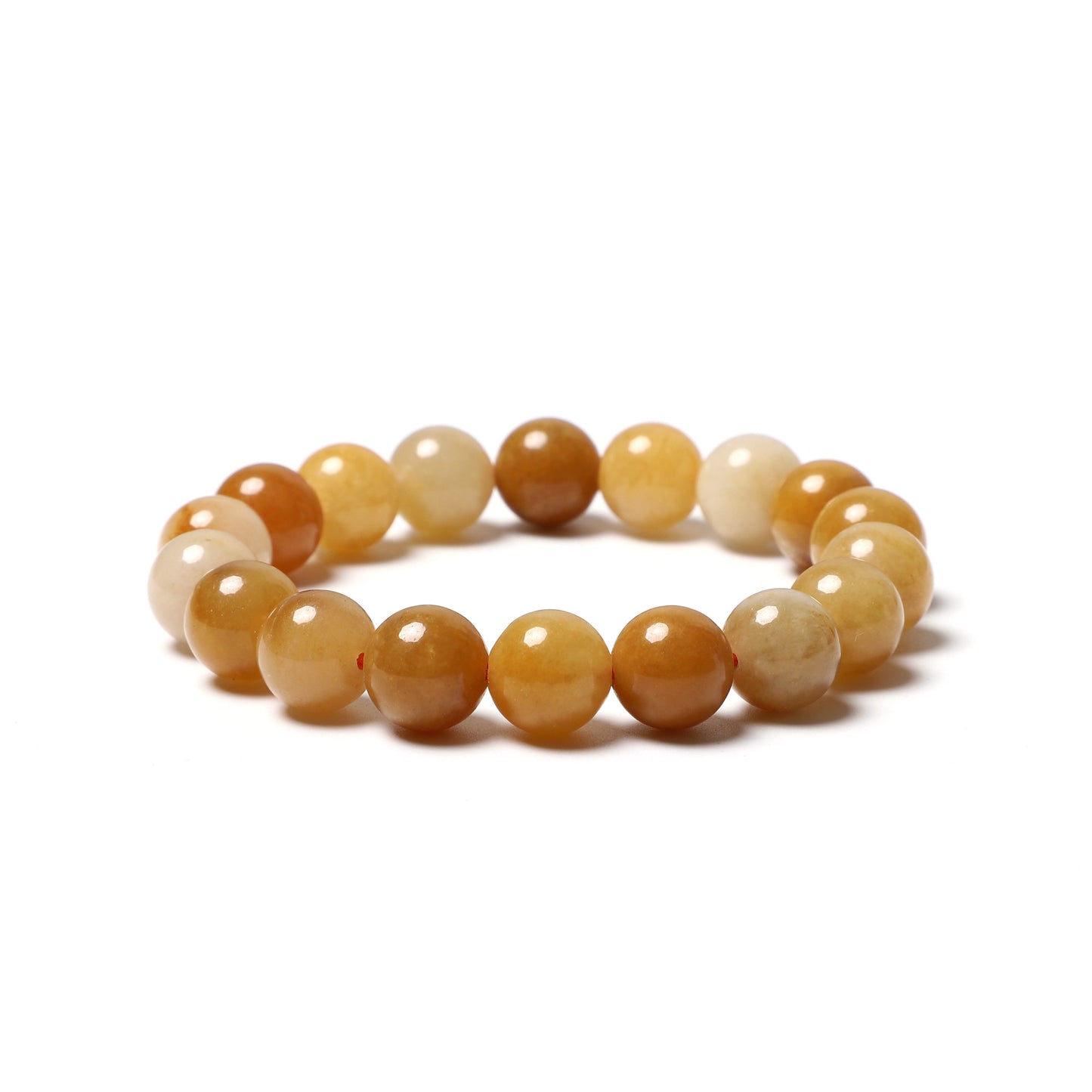 Yellow Jade Round Bead  bracelet ROLA DIRECT BUY