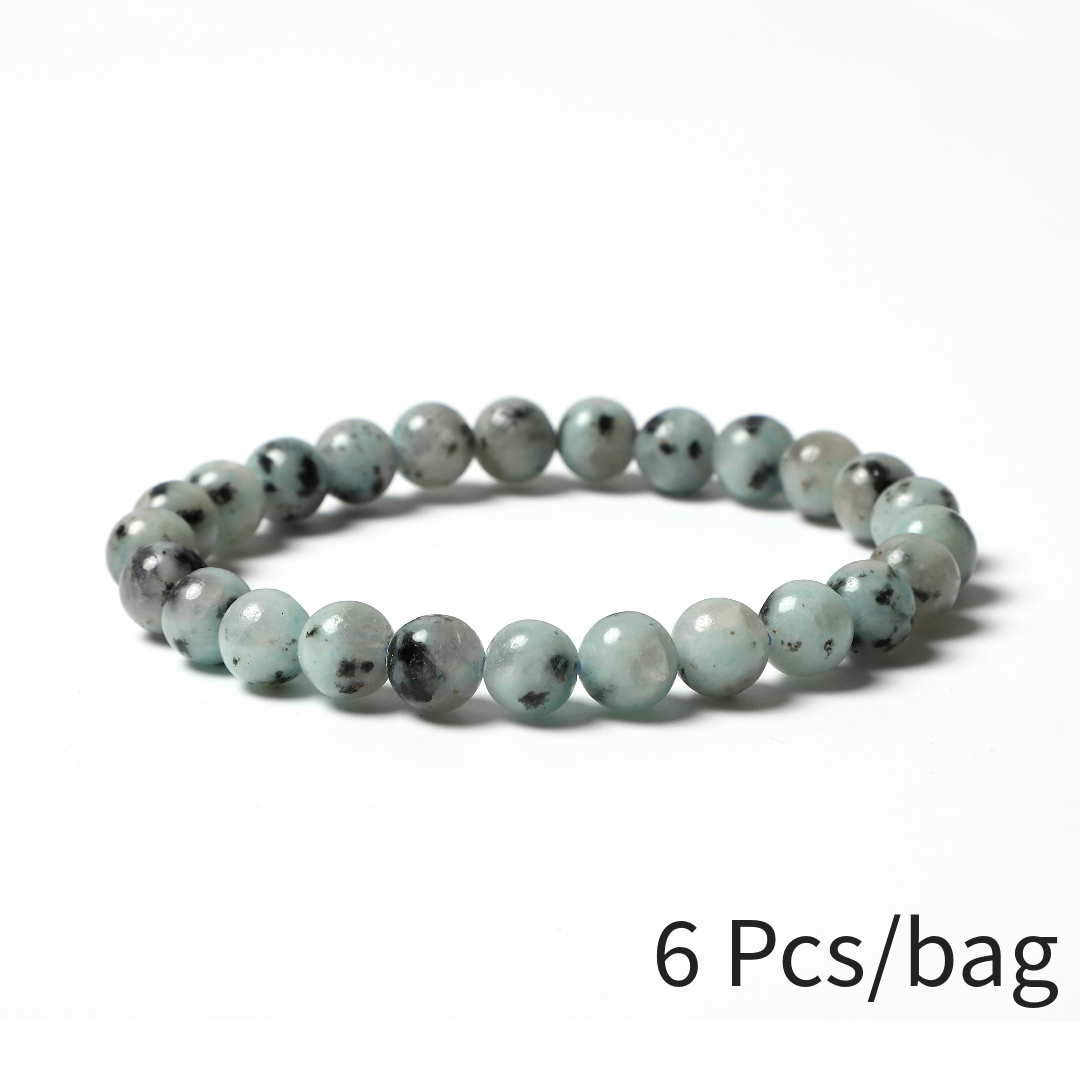Kiwi Jasper Round Bead bracelet