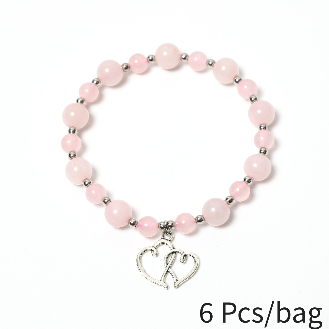 Double Heart Bracelet | Wholesale Women's and Men's Bracelets for Love and Style