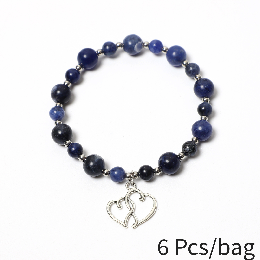 Double Heart Bracelet | Wholesale Women's and Men's Bracelets for Love and Style