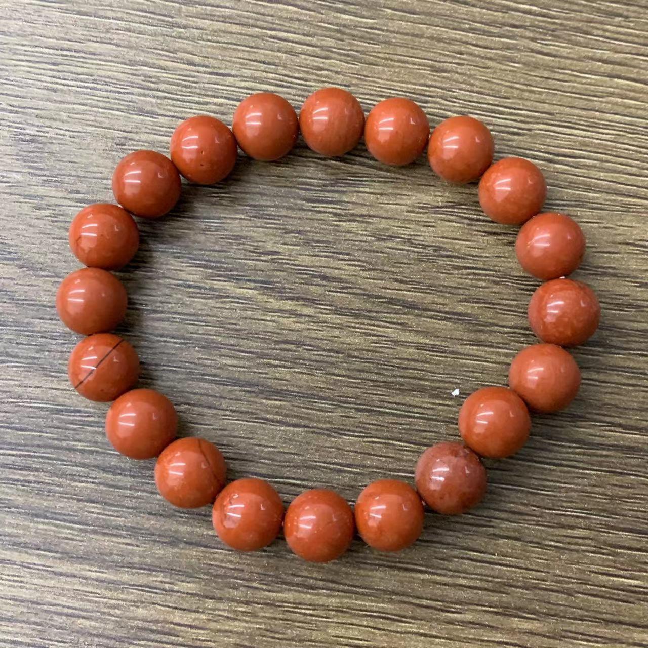 Red Jasper Bracelet Natural Gemstone Beaded | Grounding & Courage | Wholesale Bulk Pricing