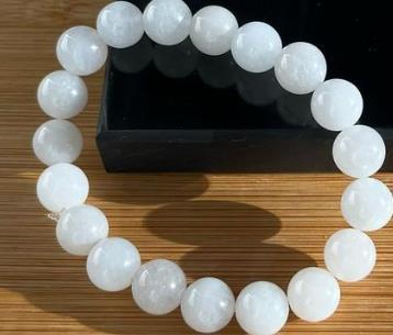 White Jade Bracelet Natural Gemstone Beaded | Purify & Wellness | Wholesale Bulk Pricing