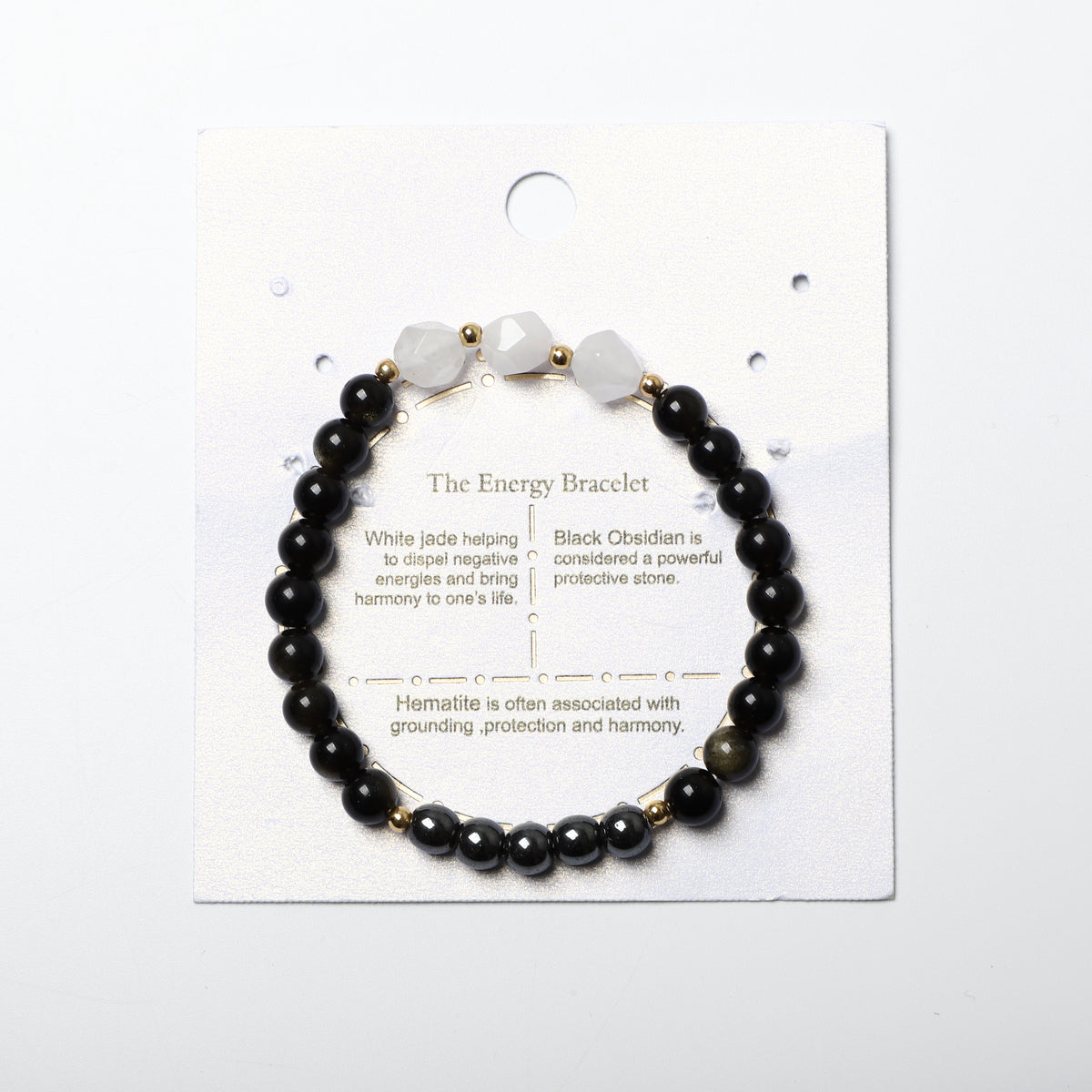 Mixed Bead Bracelet Natural Gemstone | Grounding & Protection| Wholesale Bulk Pricing