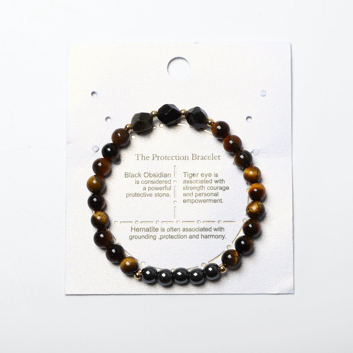 Mixed Bead Bracelet Natural Gemstone | Grounding & Protection| Wholesale Bulk Pricing