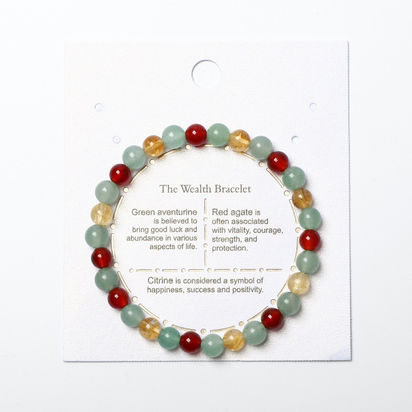 Multicolor Bracelet Natural Gemstone 6mm Round Beads | Grounding & Healing | Wholesale Bulk Pricing
