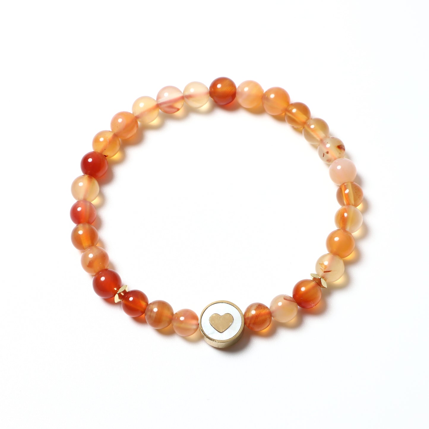 Heart Bracelet Genuine Natural Gemstone Beaded | Love & Blessing | Wholesale Bulk Pricing