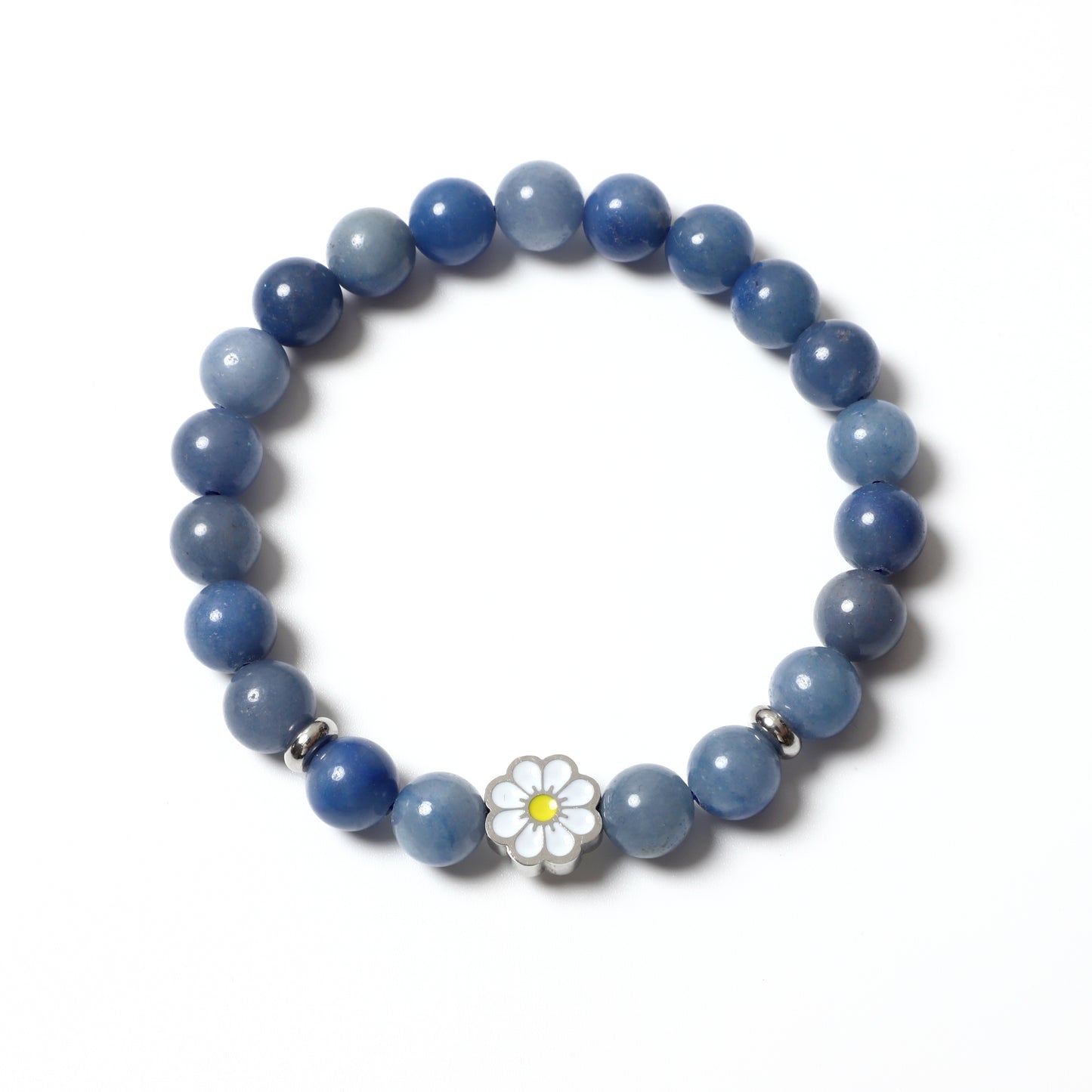 Sunflower Bracelet Real Natural Gemstone Round Beads 8mm | Faithfulness & Happiness | Wholesale Bulk Pricing