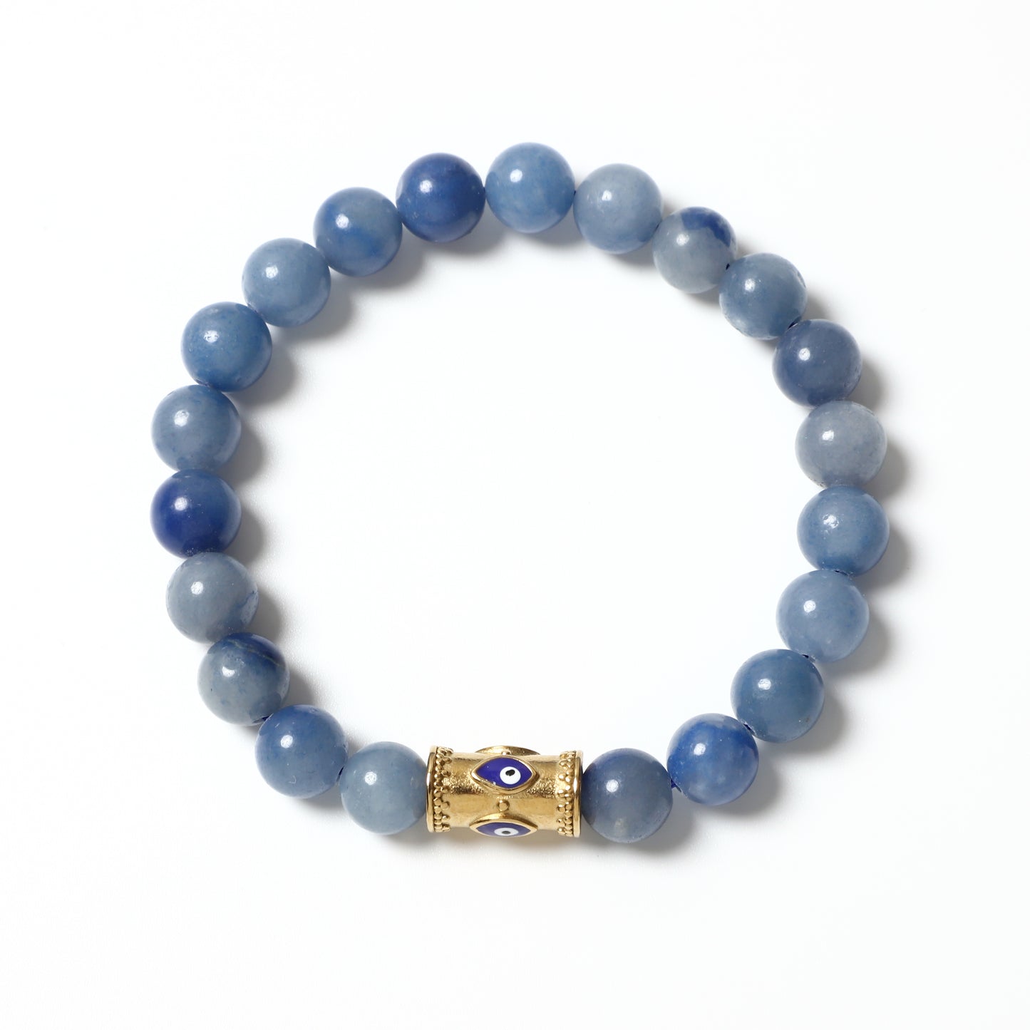 Evil Eye Bracelet Natural Gemstone Beaded | Protection & Courage | Wholesale Bulk Pricing
