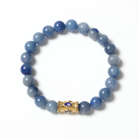 Evil Eye Bracelet Natural Gemstone Beaded | Protection & Courage | Wholesale Bulk Pricing