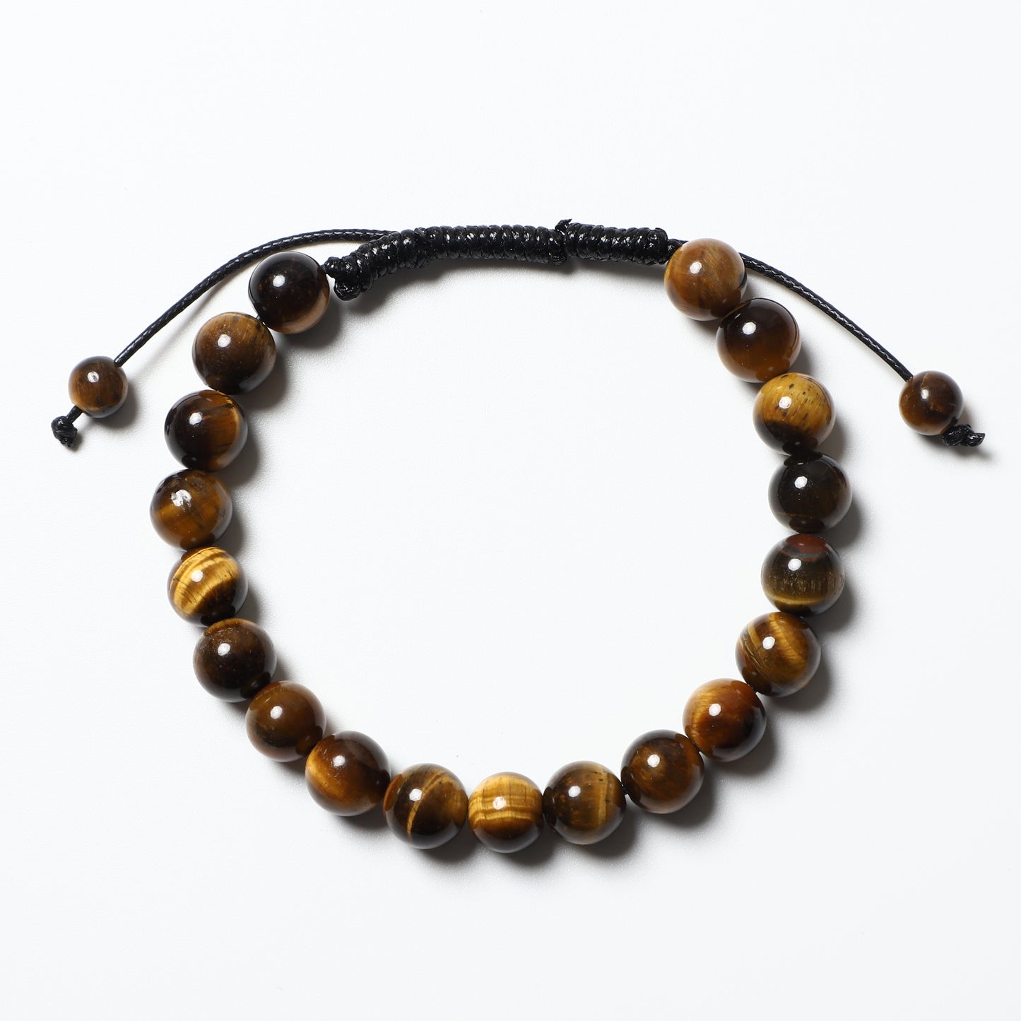 Macrame Bracelet Adjustable Handmade Natural Gemstone Round Beads | Connection & Protection | Wholesale Bulk Pricing