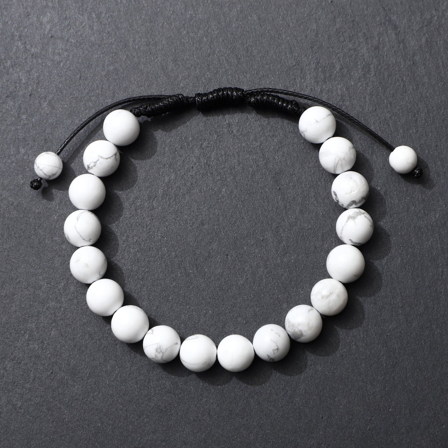Macrame Bracelet Adjustable Handmade Natural Gemstone Round Beads | Connection & Protection | Wholesale Bulk Pricing