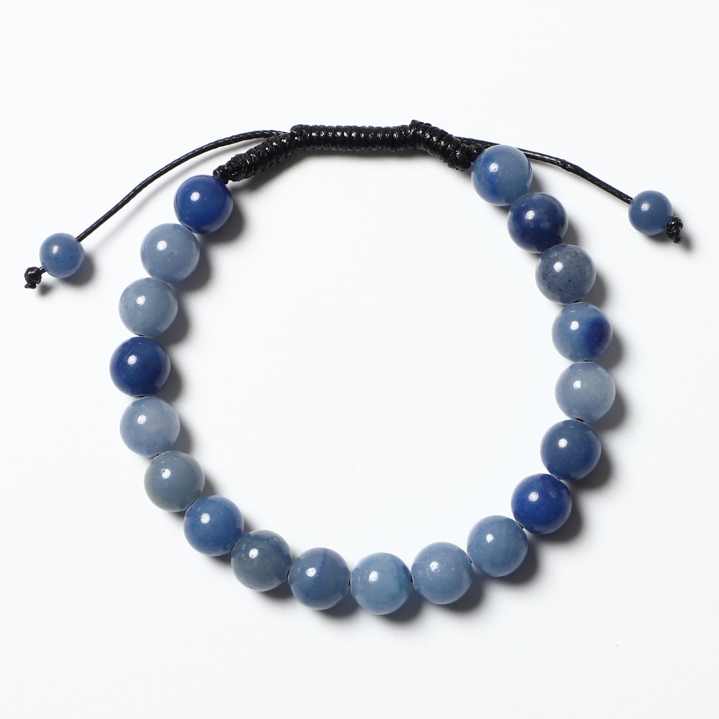 Macrame Bracelet Adjustable Handmade Natural Gemstone Round Beads | Connection & Protection | Wholesale Bulk Pricing