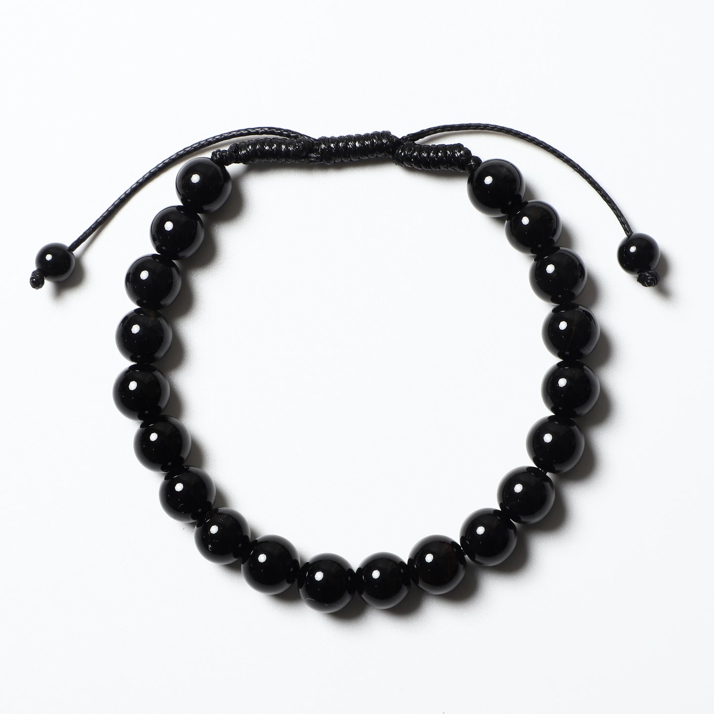 Macrame Bracelet Adjustable Handmade Natural Gemstone Round Beads | Connection & Protection | Wholesale Bulk Pricing